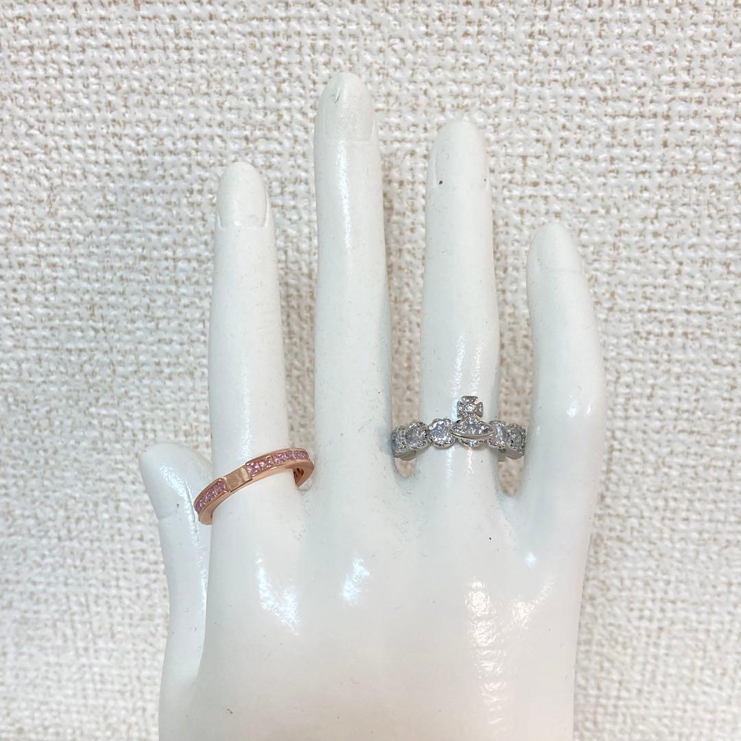 Vivienne Westwood｜コンビリング　シルバー×ピンクゴールド