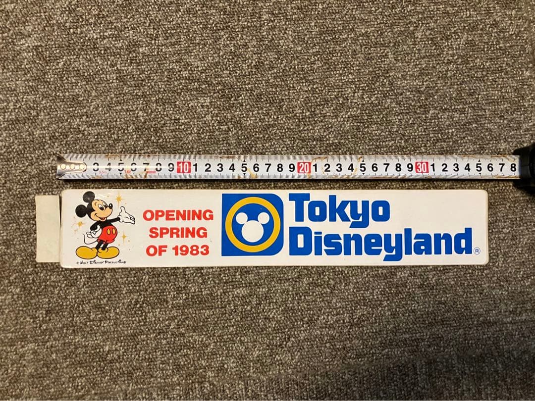 【レア商品】1983年東京ディズニーランドオープン記念ステッカー（貴重品）