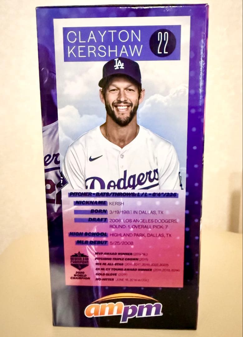 [新品] Kershawカーショウボブルヘッド2024ドジャースDodgers