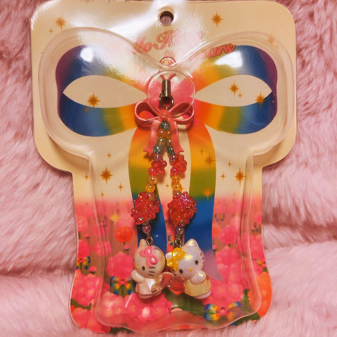 希少レア　ハローキティ　ミミィ　エンジェル　メモ　ストラップ　根付け　2003