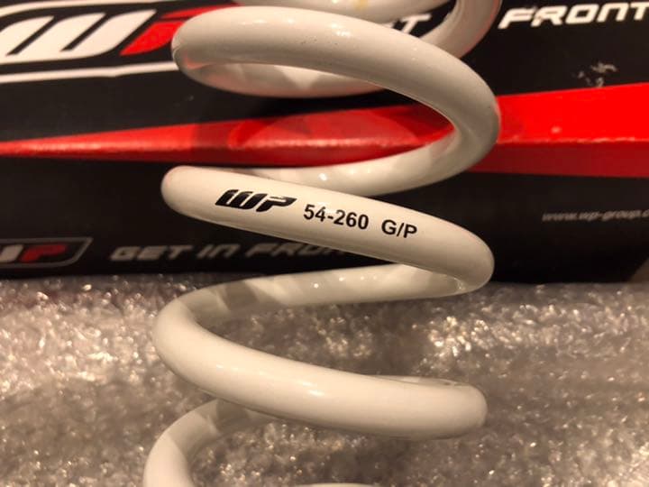 WP リアスプリング　ハスクバーナTE250i 54-260 G/P ホワイト