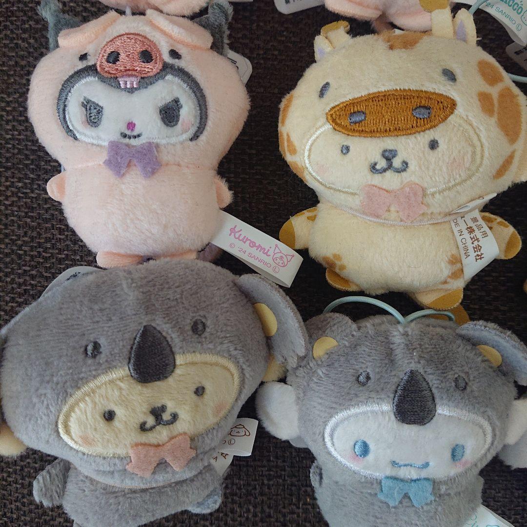 ナムコ限定 サンリオ どうぶつ着ぐるみマスコット こぶた キリン コアラ 16個