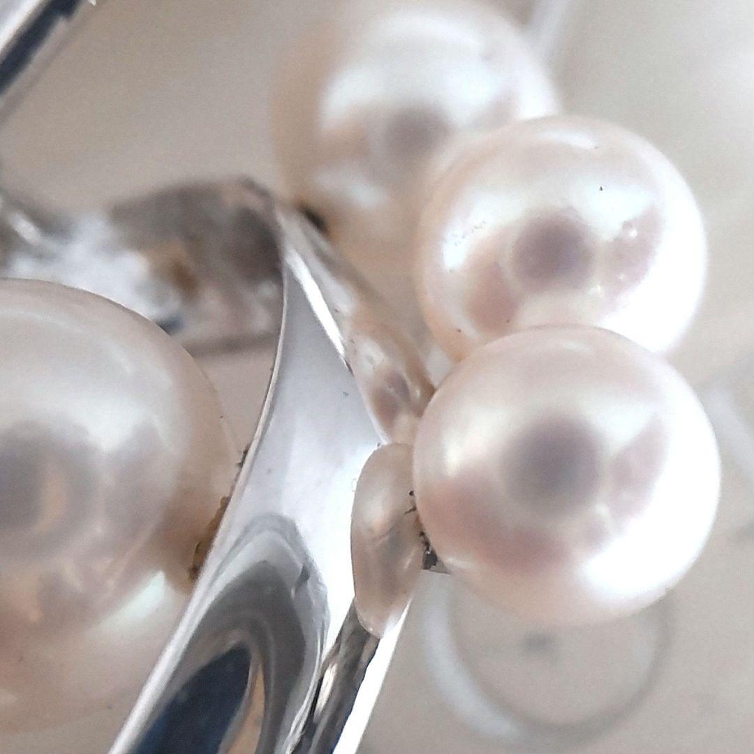 新品同様♡MIKIMOTO♡ミキモト♡絶品♡アコヤ真珠♡ブローチ♡シルバー