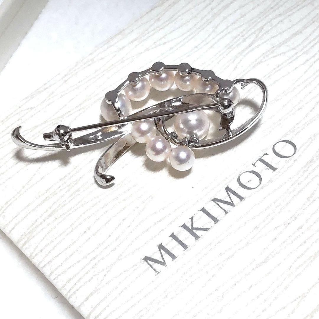 新品同様♡MIKIMOTO♡ミキモト♡絶品♡アコヤ真珠♡ブローチ♡シルバー