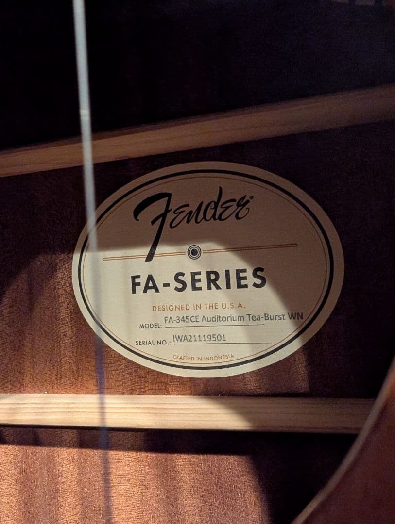 【値下げ可】Fender　FA-345CE