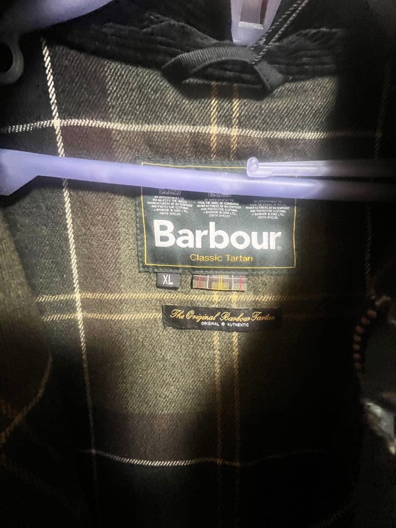 Barbour Classic Tartan XL ブラックジャケット