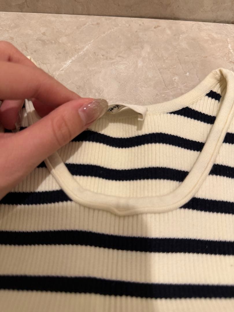 【12/31まで年末SALE】 CELINE ストライプ タンクトップ