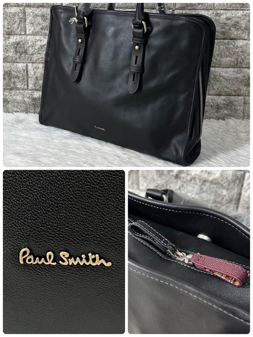 【新品未使用】ポールスミス　PSR313 2way レザー ブリーフケース