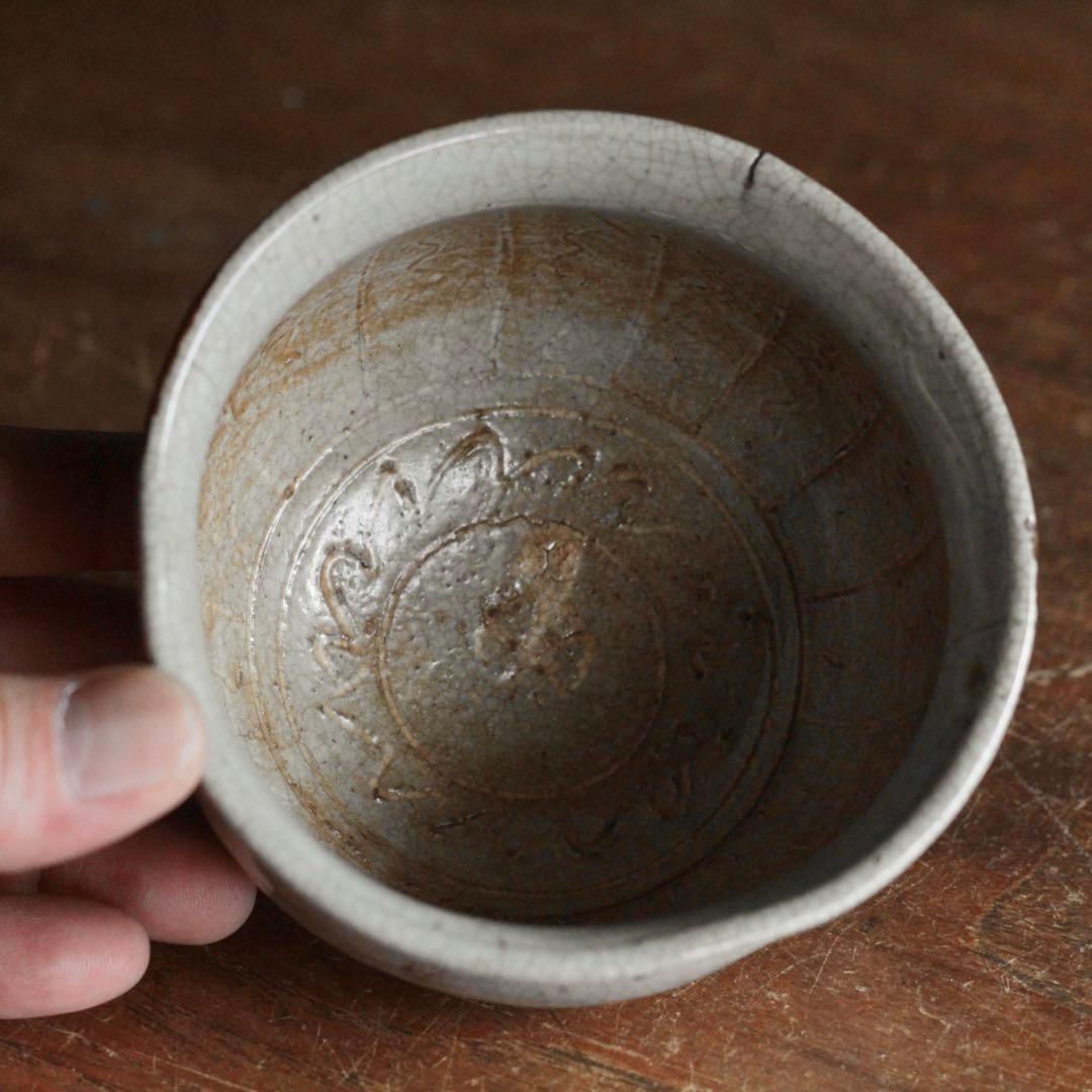 白象嵌 茶碗 茶道具 古美術 古道具 アンティーク 江戸後期〜明治初頭