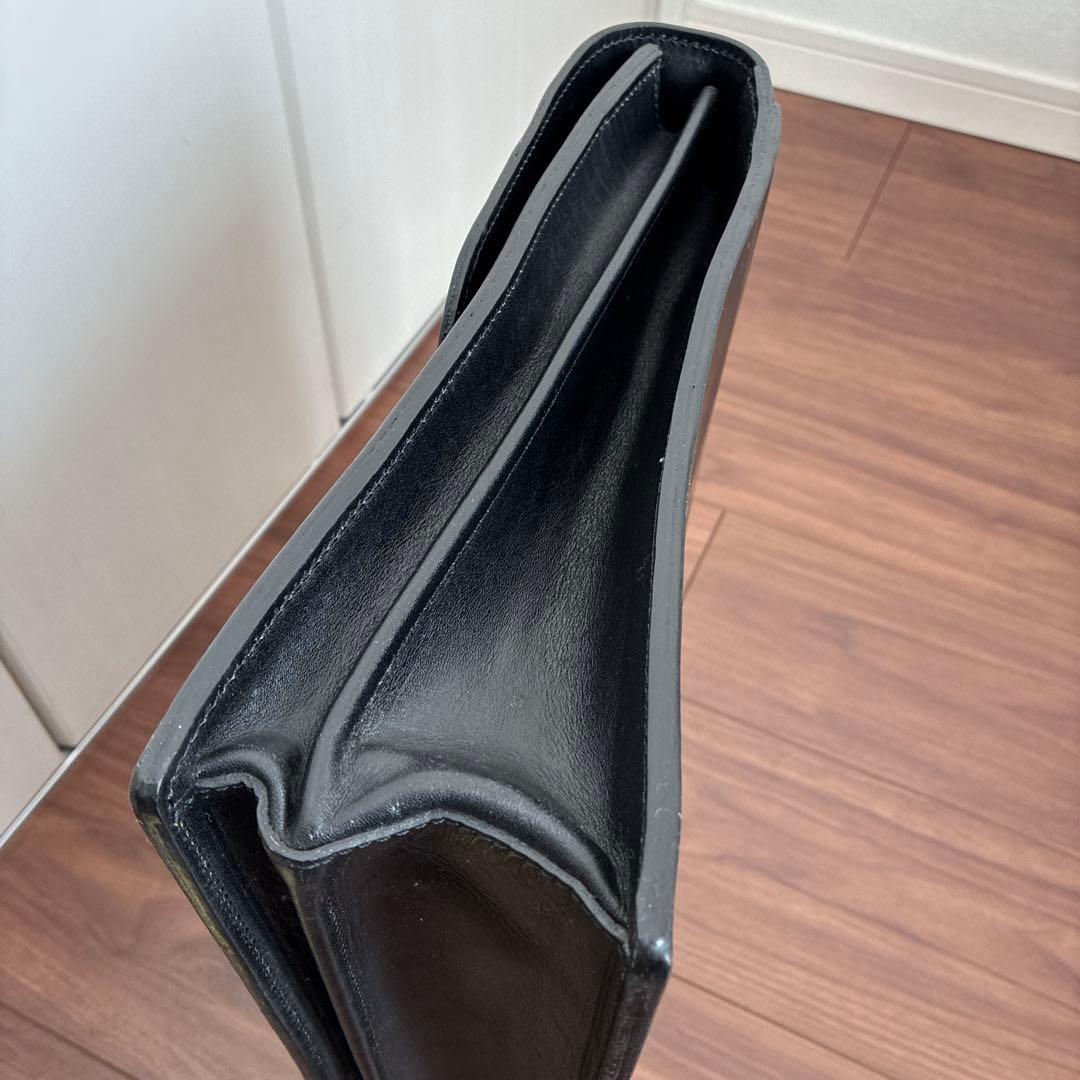 TANIZAWA Ginza 黒 レザー ビジネスバッグ