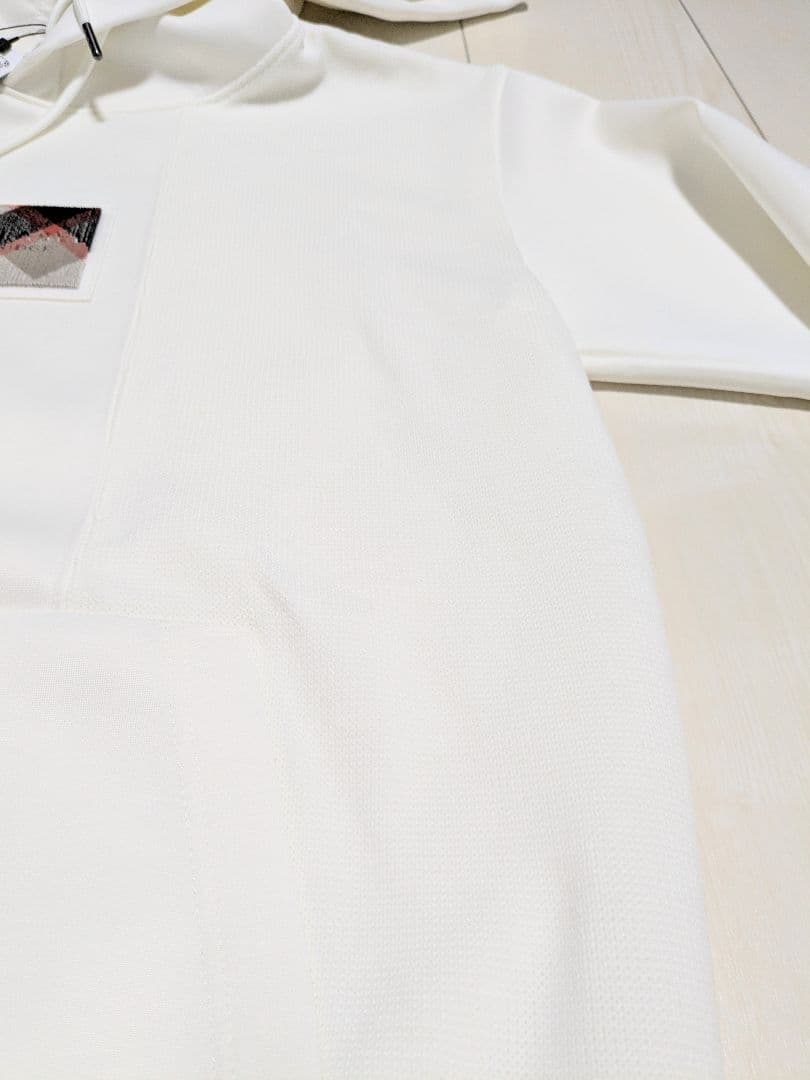 新品★ブラックレーベルクレストブリッジ ホワイト チェック パーカー フーディー