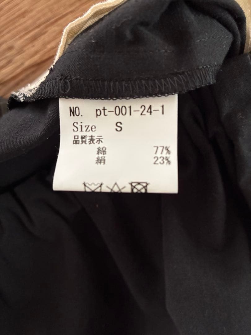pot and tea 綿絹パンツ 黒