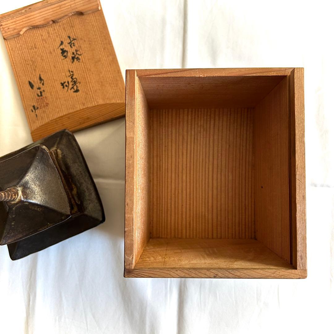 香炉 古塔 京焼 骨董品 二重の塔