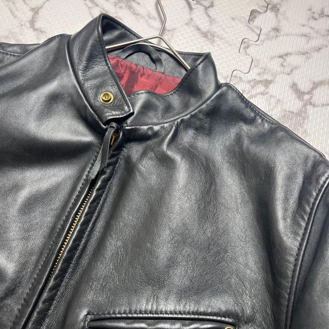 極美品✨ ショット レザージャケット ライダース 641xx サボテンタグ 黒