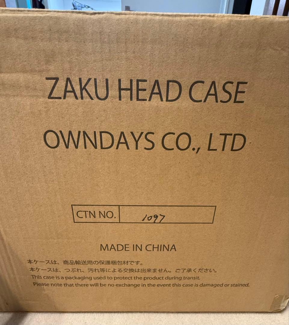 オンデーズ　コラボ　ガンダム　ザク　ヘッド　ケース　メガネ入れ