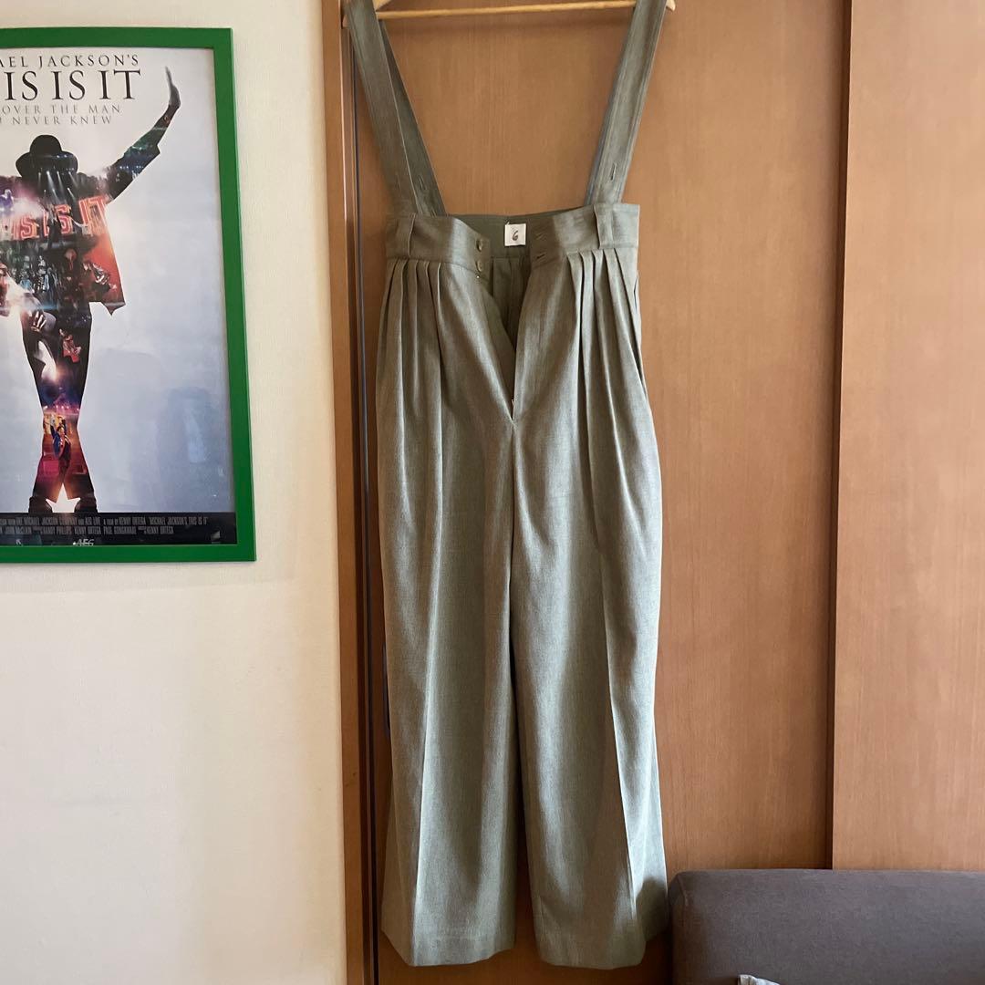 roku6サスペンダー付きキュロット