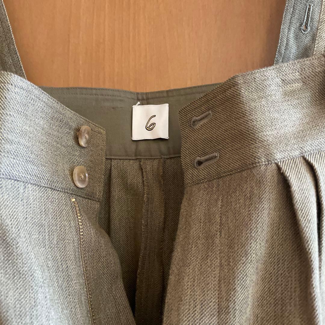 roku6サスペンダー付きキュロット