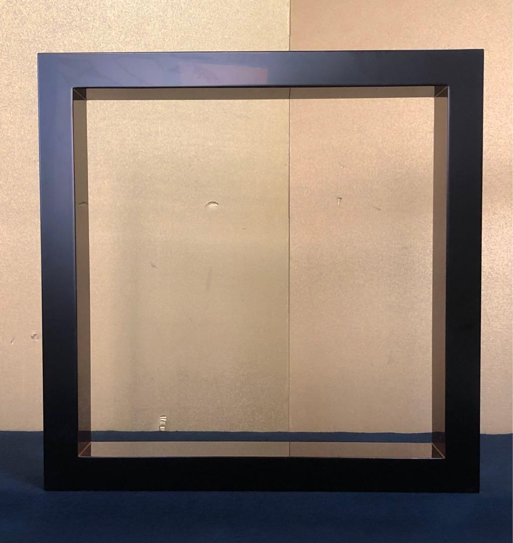 《R》輪島塗 溜塗 炉縁 俊峰 共箱　251208お4