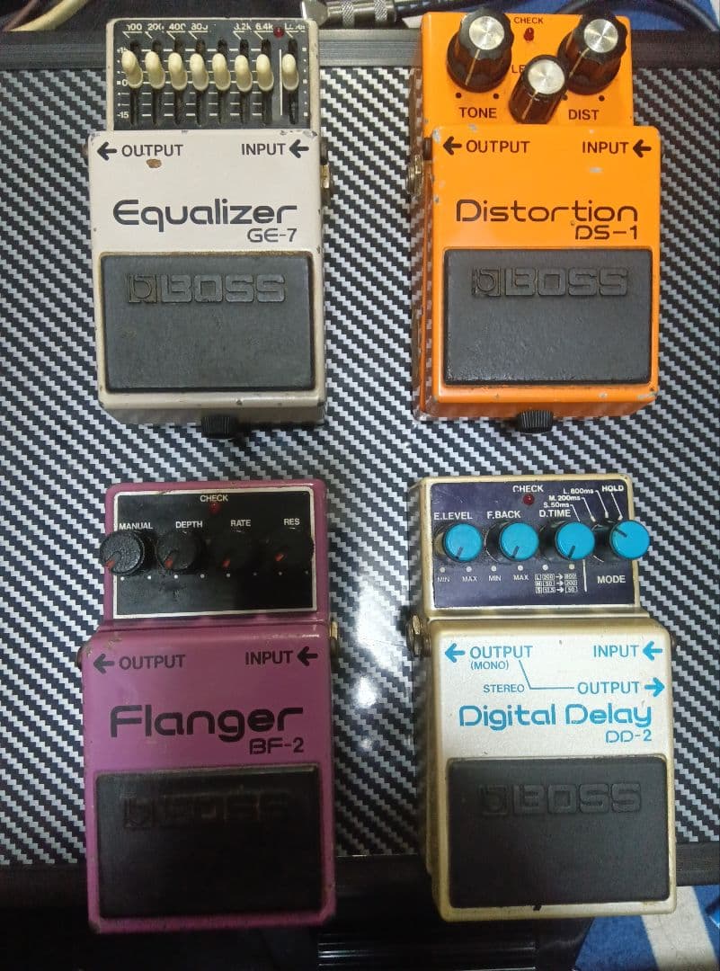 BOSS 日本製 80年代 DS-1 BF-1 GE-7 DD-2まとめて4台