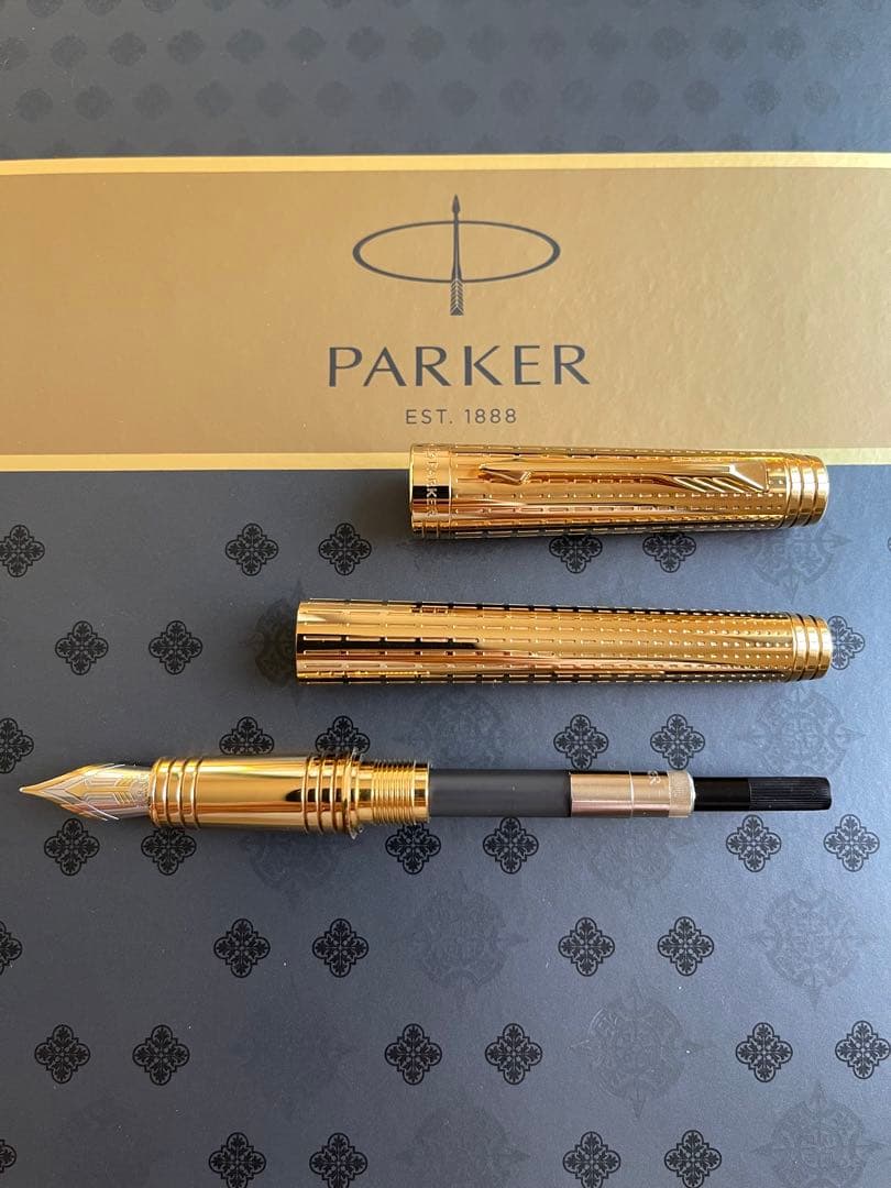 【新品】 パーカー プリミエ デラックス GT 万年筆 18金 M 中字