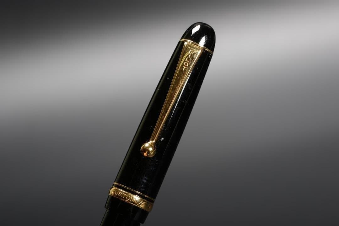 PILOT パイロット CUSTOM 74 万年筆 14K ブラック ゴールド