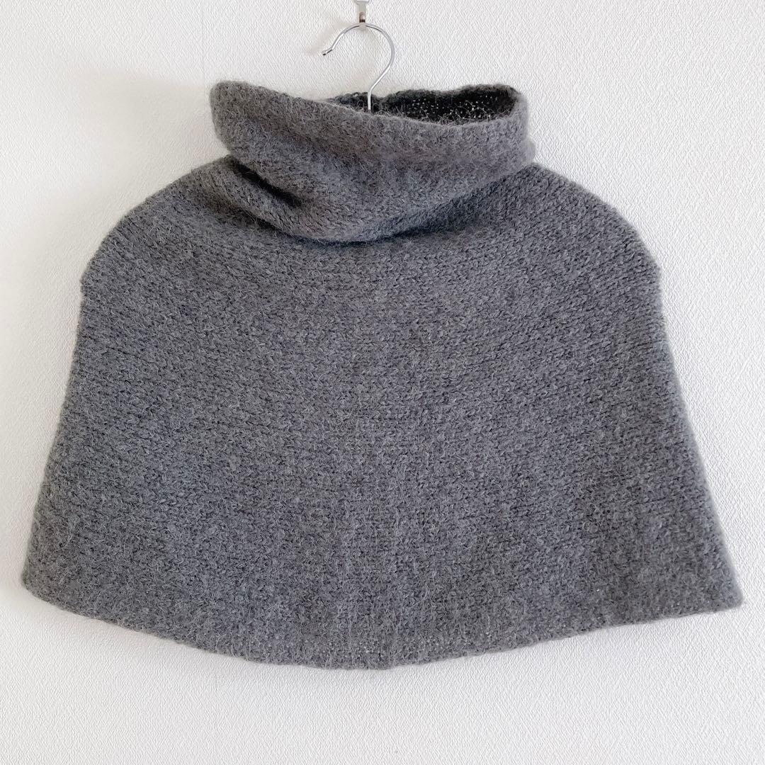 evam eva スヌード　ゆったり　アルパカ　ウール　ナイロン　F グレー