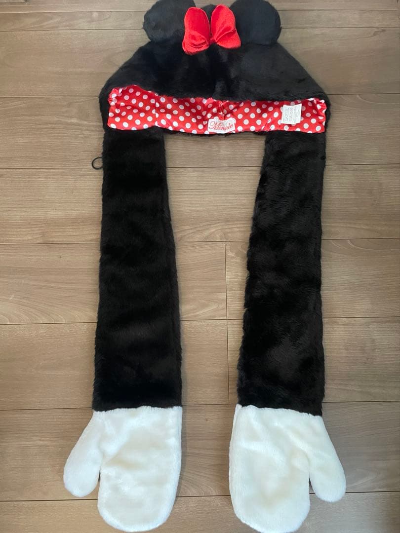【廃盤レア】ファンキャップ　ミニーマウス　マフラー　手袋