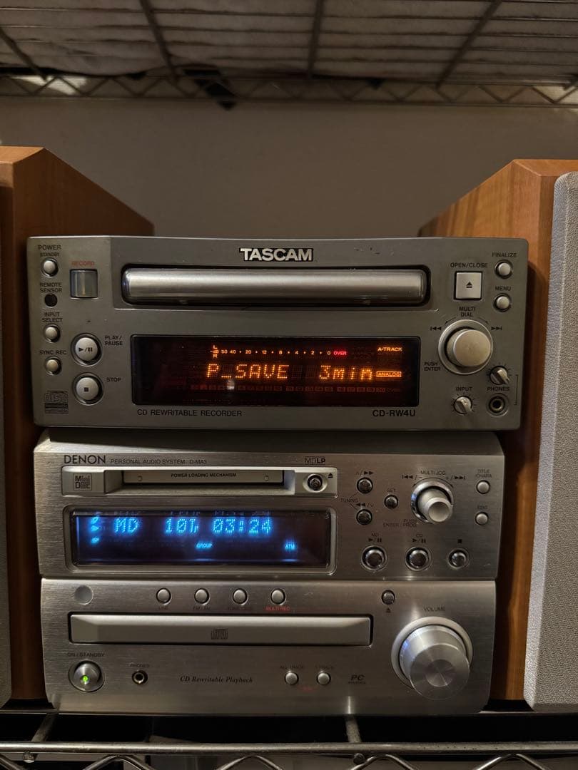 TASCAM & DENON レコーダー&CD/MDコンポセット 録音などに！