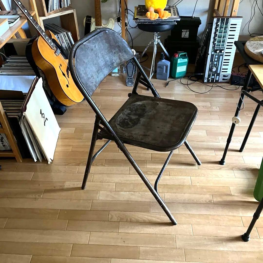 インド製 インダストリアル メタル フォールディング チェア CHAIR