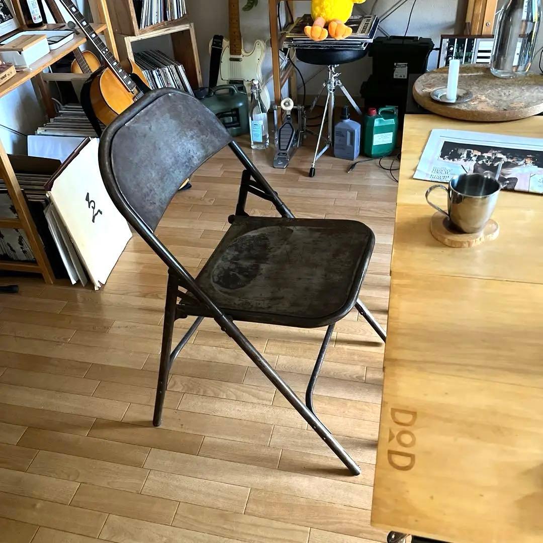 インド製 インダストリアル メタル フォールディング チェア CHAIR