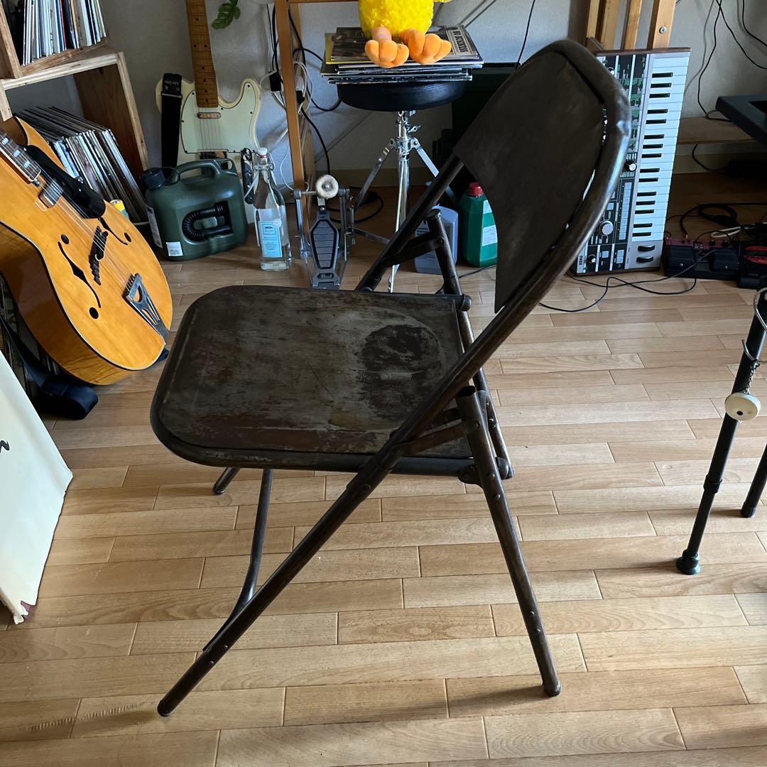 インド製 インダストリアル メタル フォールディング チェア CHAIR