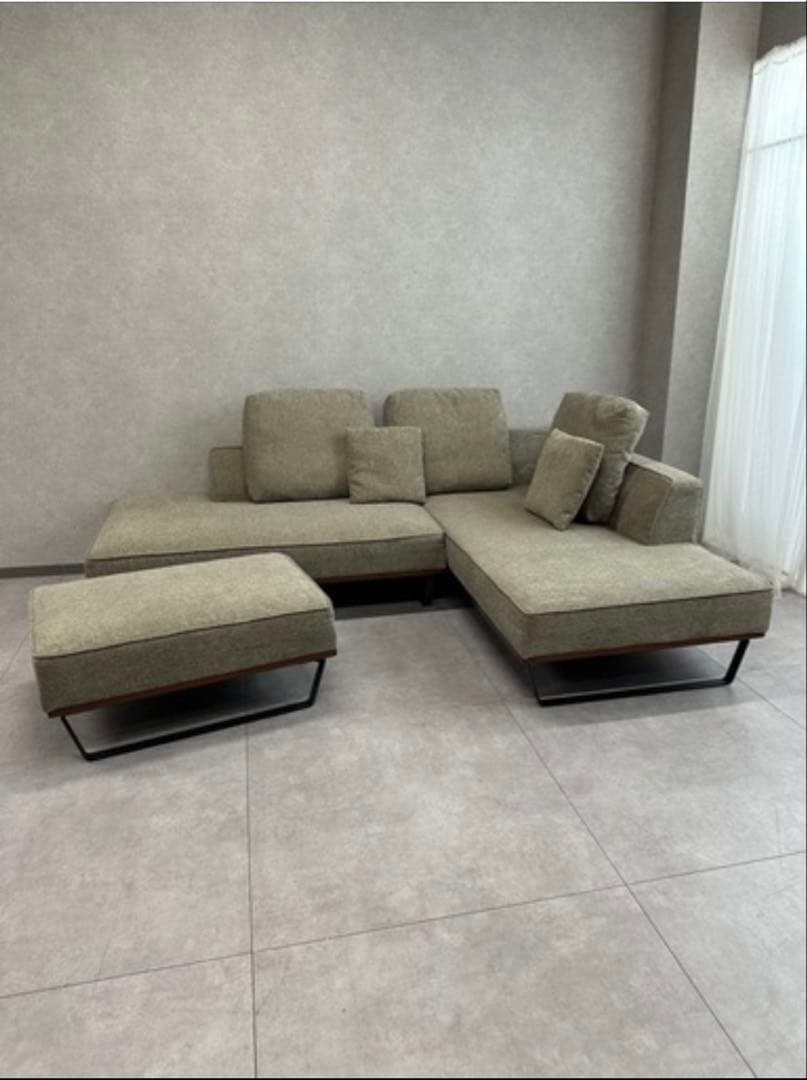 【美品】Liberoリベロカウチソファ モスグレー　① 送料込み