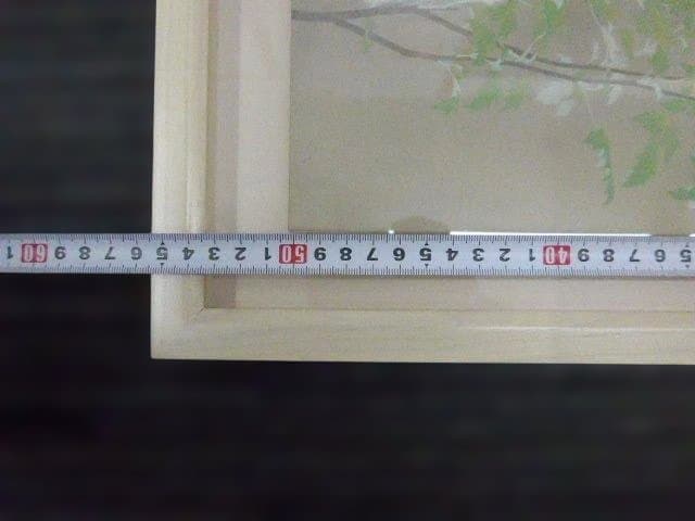 綺麗な日本画です。 繊細な花の絵 「アニソドンティア」木製額装　落款は「中川」