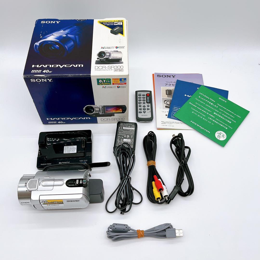 【極美品】SONY Handycam DCR-SR300 デジタルビデオカメラ