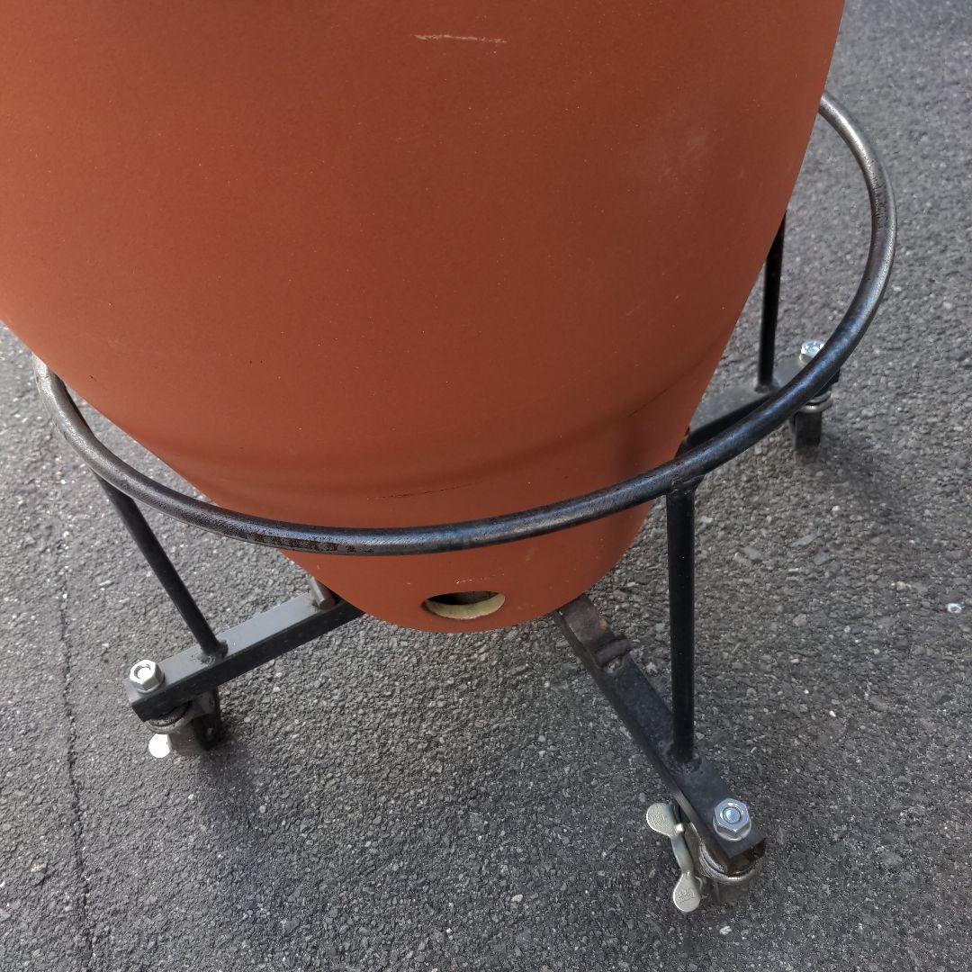 焼き芋　信楽焼つぼ焼き芋 (かご付き七輪付きキャスター込み・のぼり付き)