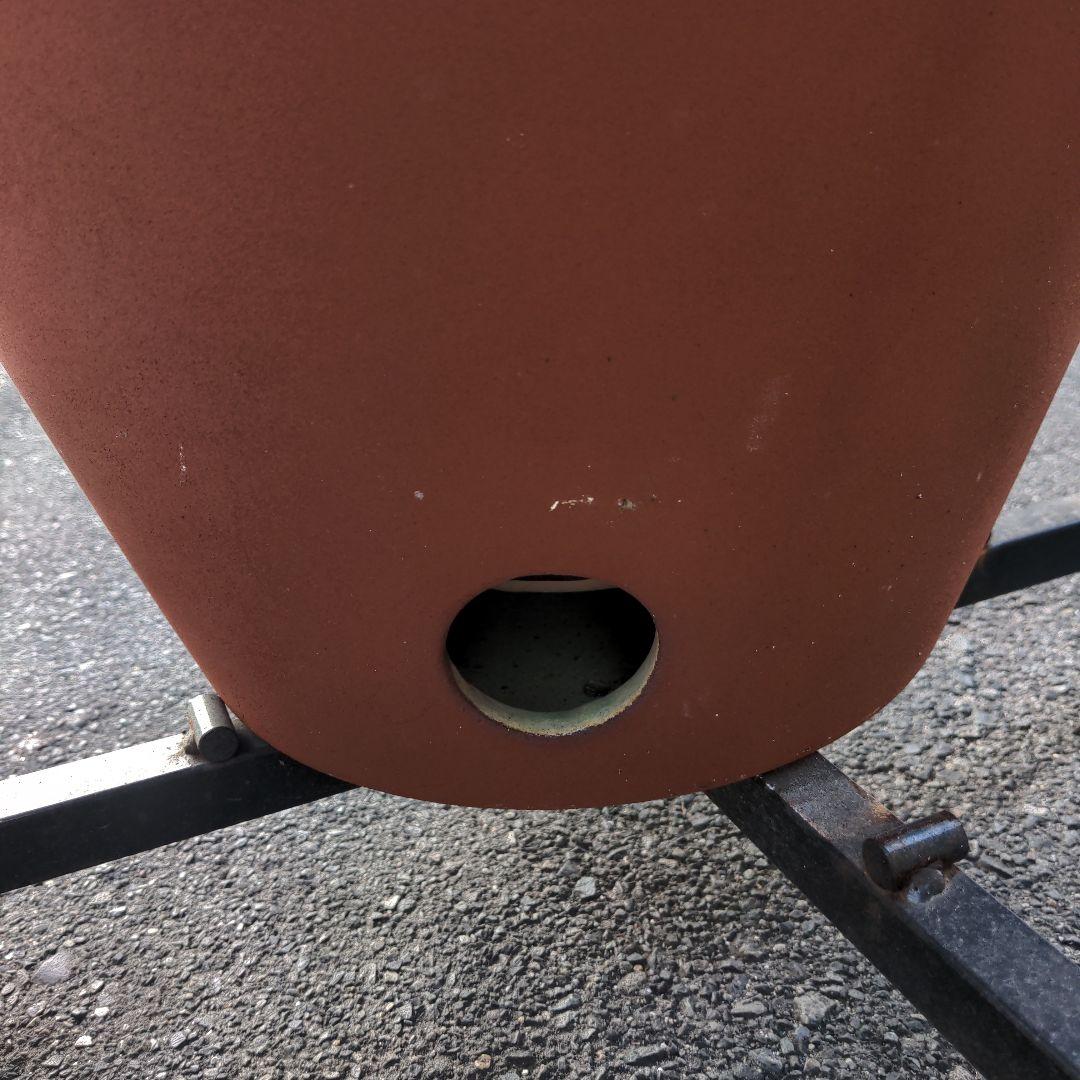 焼き芋　信楽焼つぼ焼き芋 (かご付き七輪付きキャスター込み・のぼり付き)