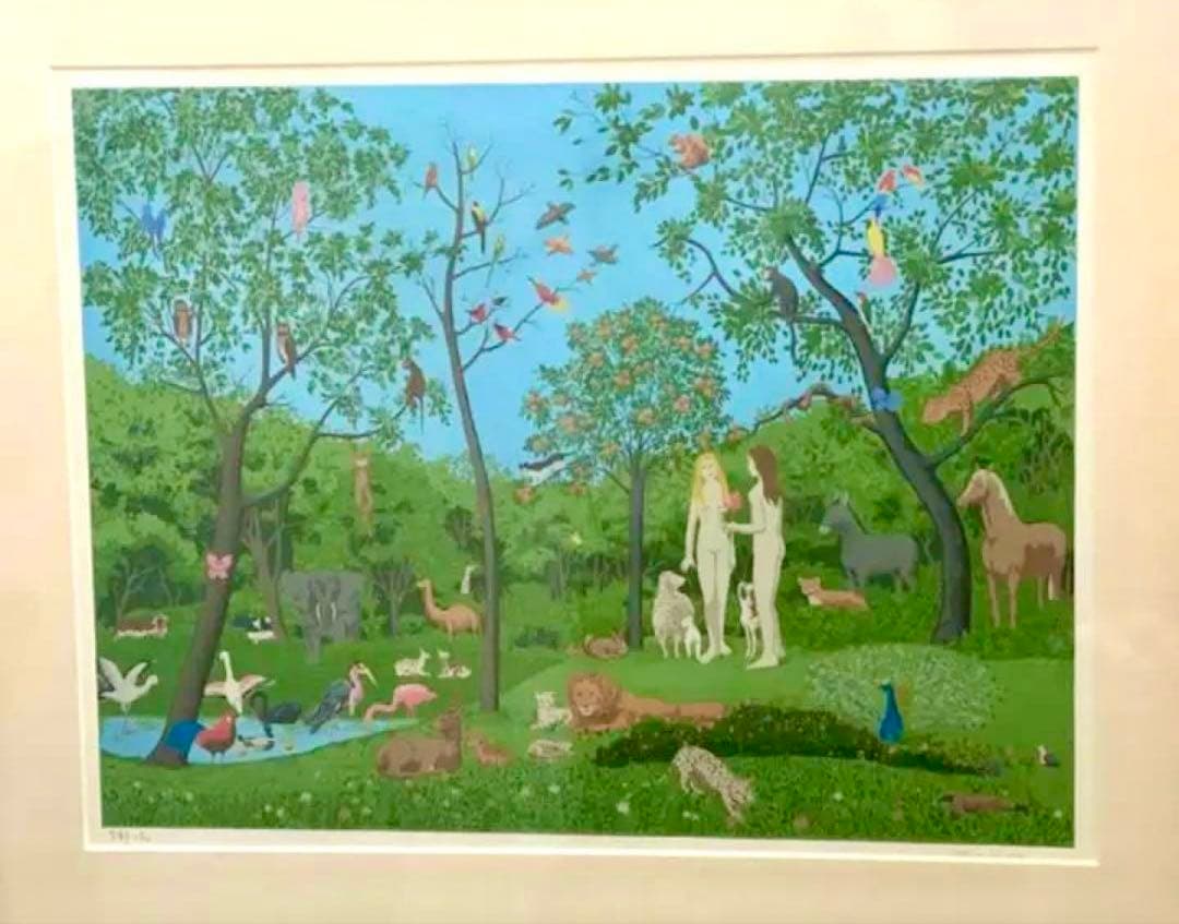 “アダムとイブ” パリ人気作家の大作❗️大変お買い得❗️元ギャラリーオーナーお勧め