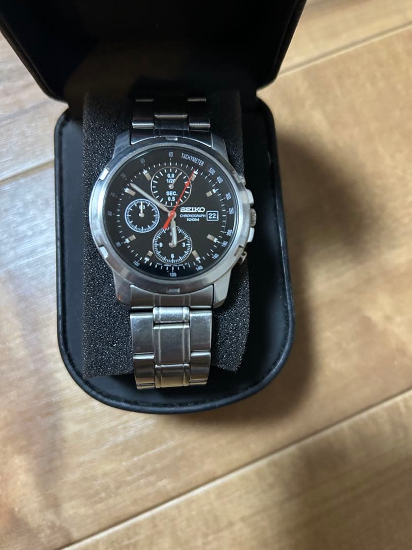 新品電池•美品】セイコー　クロノグラフ 稼働