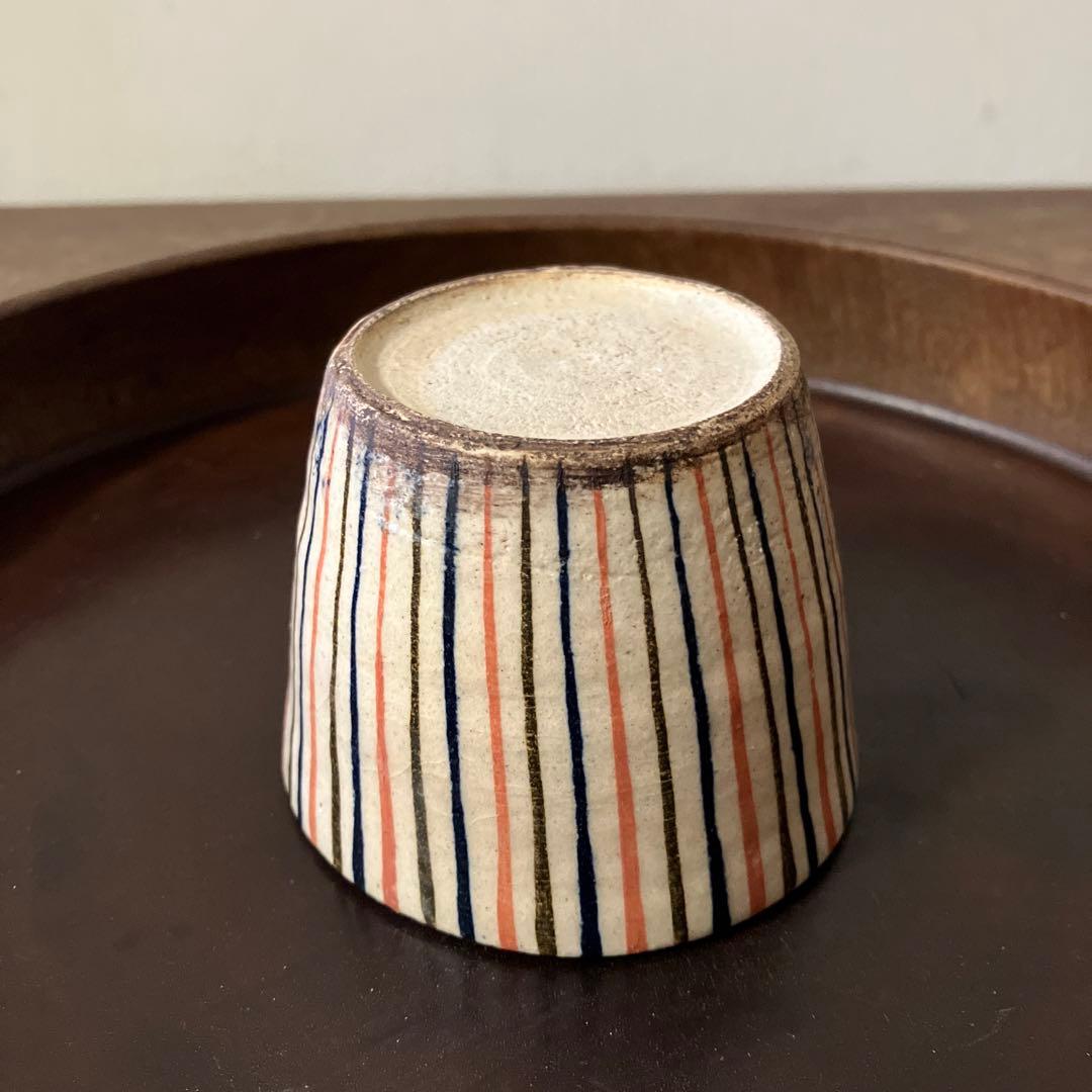 麦藁手蕎麦猪口　瀬戸　十草　美濃　古道具　　青山二郎　白洲正子　古民芸　酒器