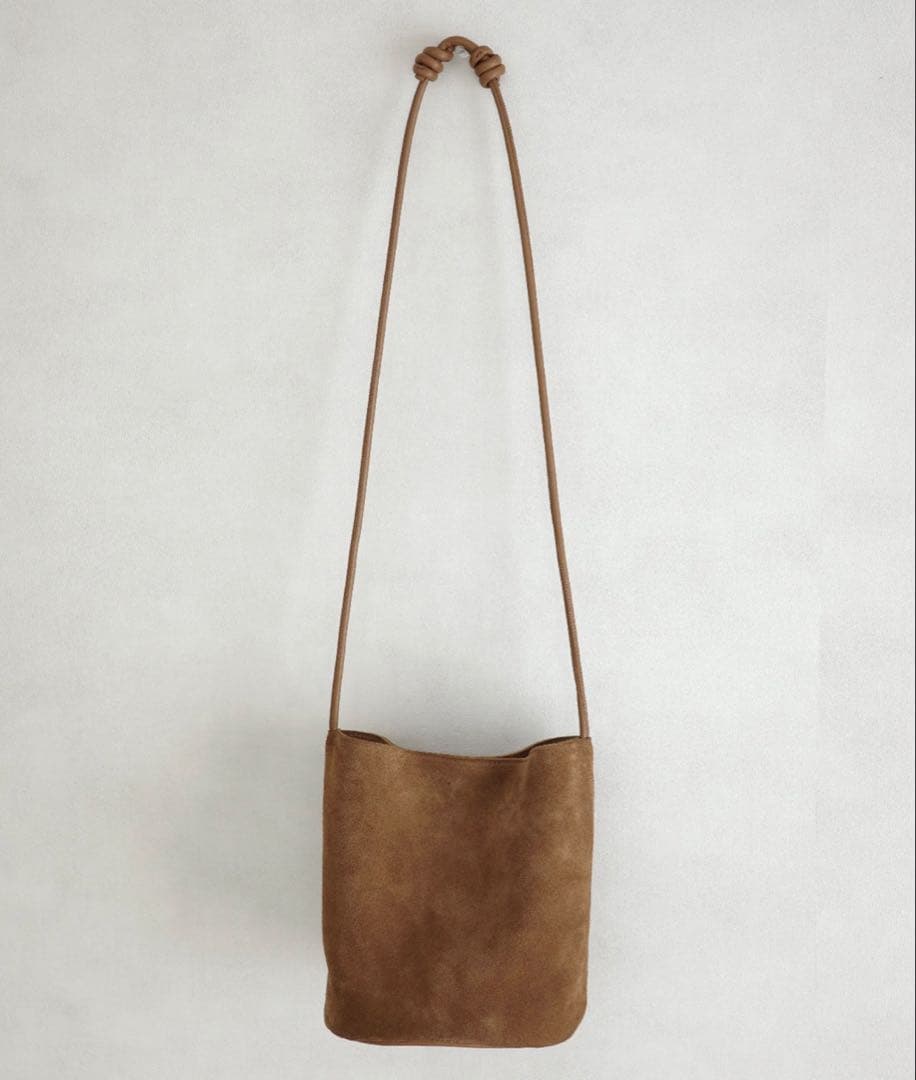 meilmada 【牛革】スエード2wayショルダーバッグ　ブラウン