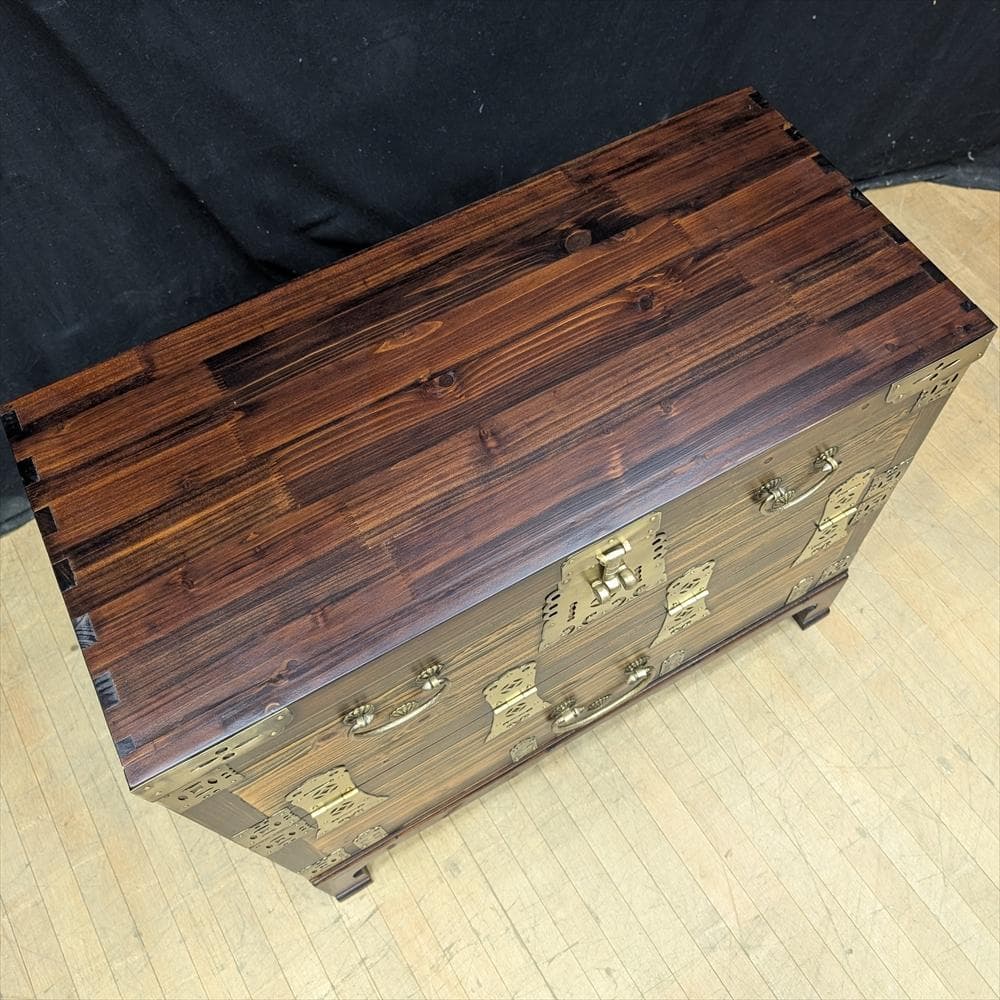 李朝家具　バンダジ　時代箪笥　朝鮮家具　半閉櫃　収納　整理　引き出し　民藝