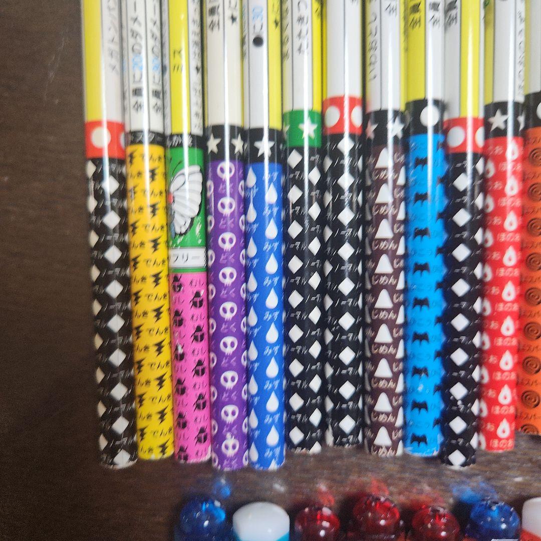 ポケモンバトル鉛筆25本+キャップ9