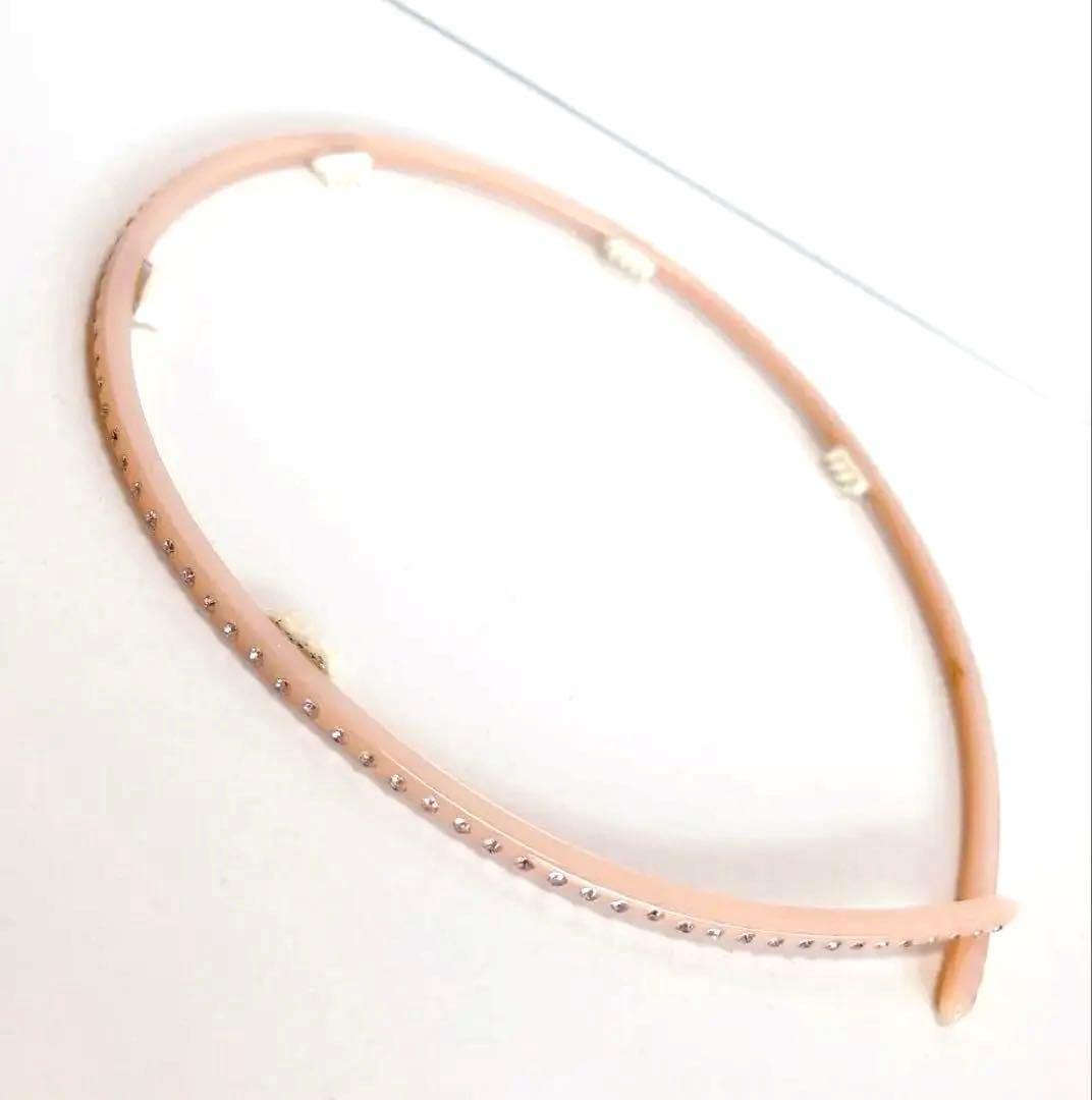 アレクサンドルドゥパリ　カチューシャ　ピンク　キラキラ　スワロフスキー