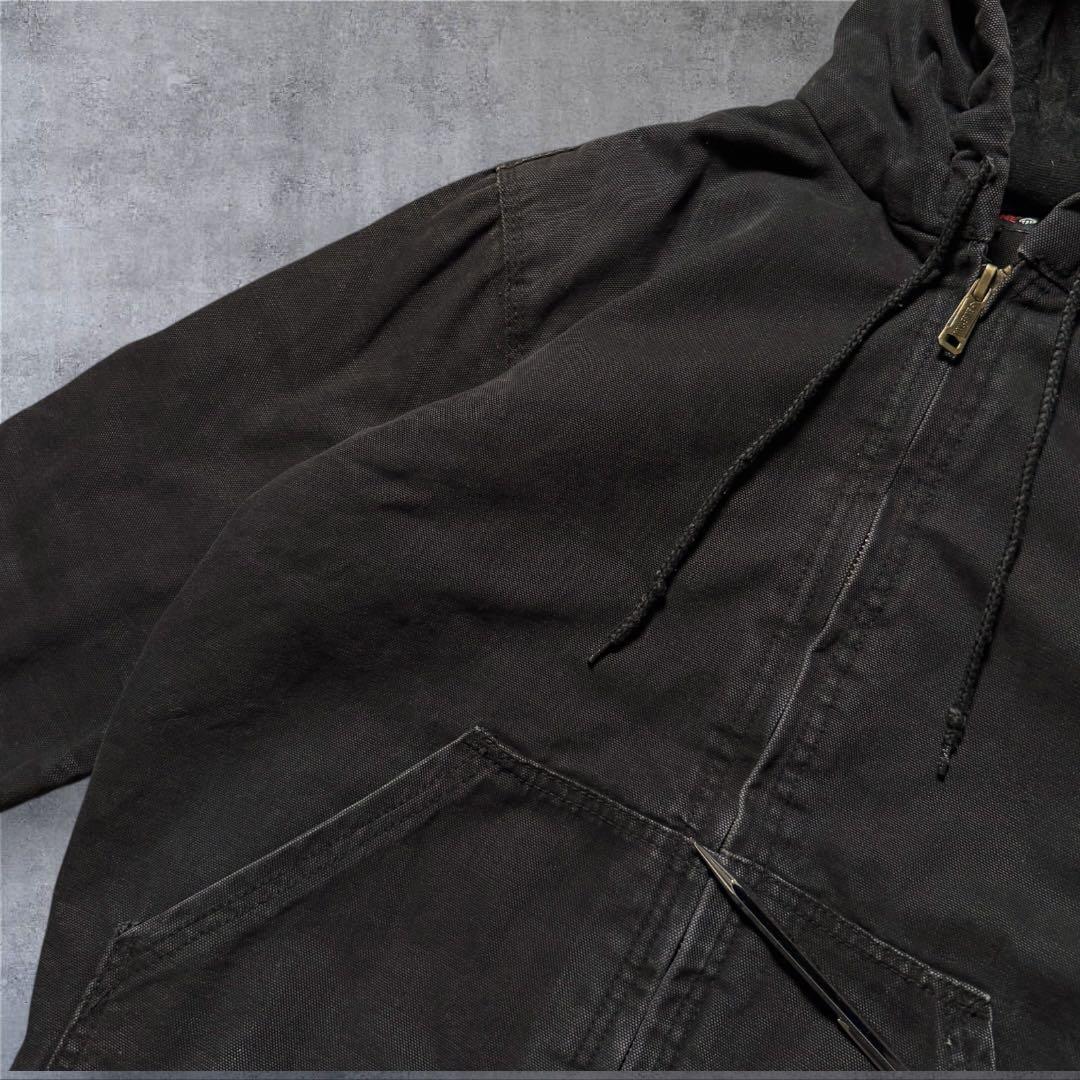 2301 古着WOLVERINEダック地アクティブジャケットソリッド墨黒アメカジ