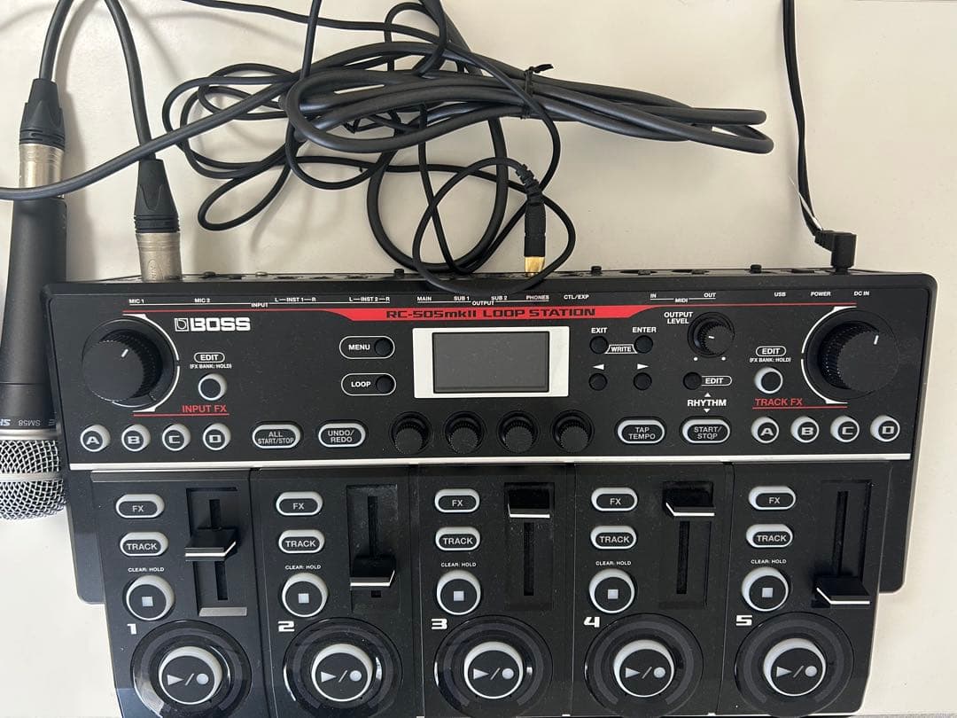 BOSS RC-505MK2 マイク、モニターヘッドフォン付き