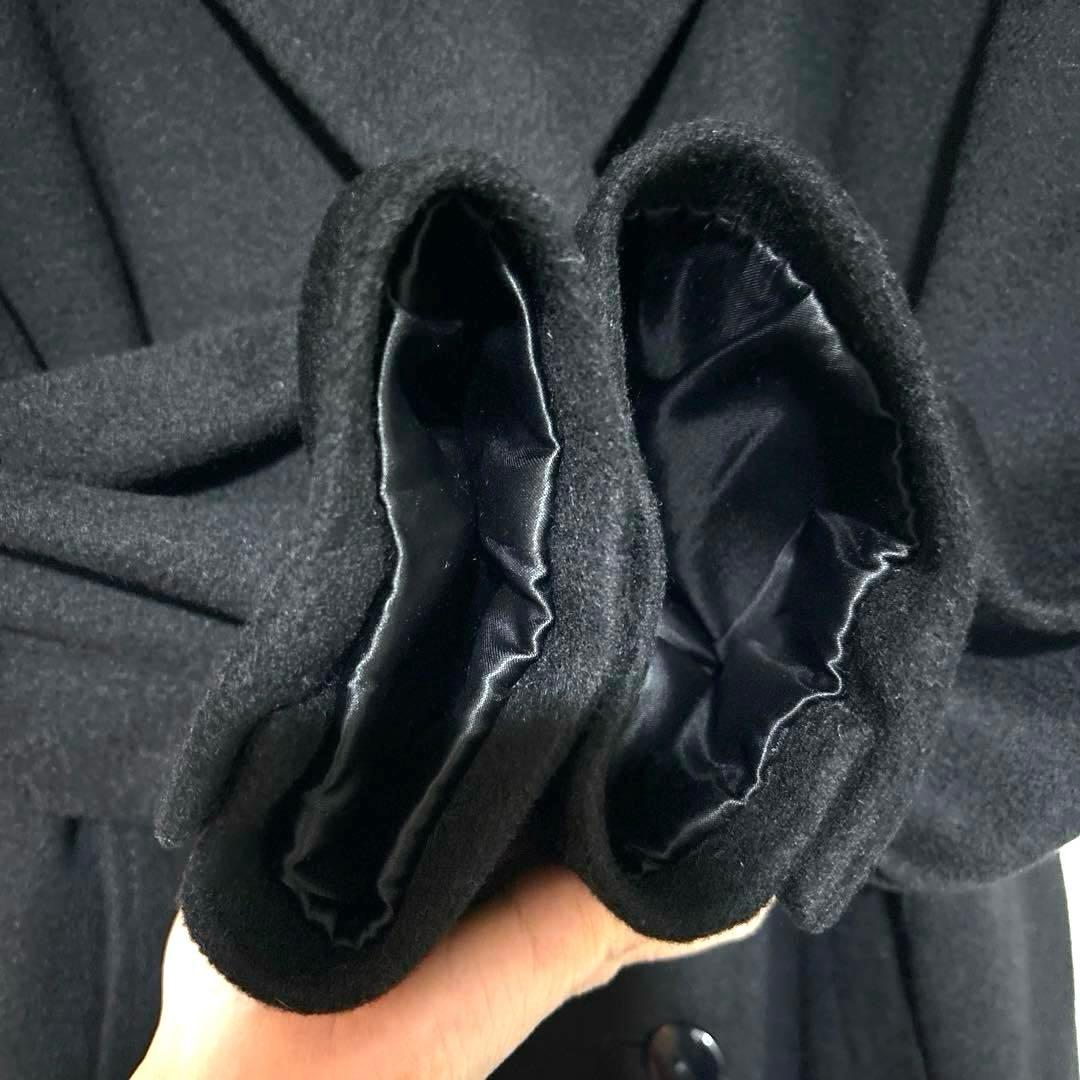 美品ヘルノ ダブルチェスター ロングコート　カシミヤ シルクスカーフ herno