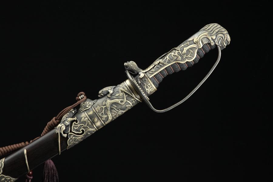 九獅子の軍刀 日本刀 模造刀 居合刀 武士道 武蔵 鑑賞用 手鍛造打