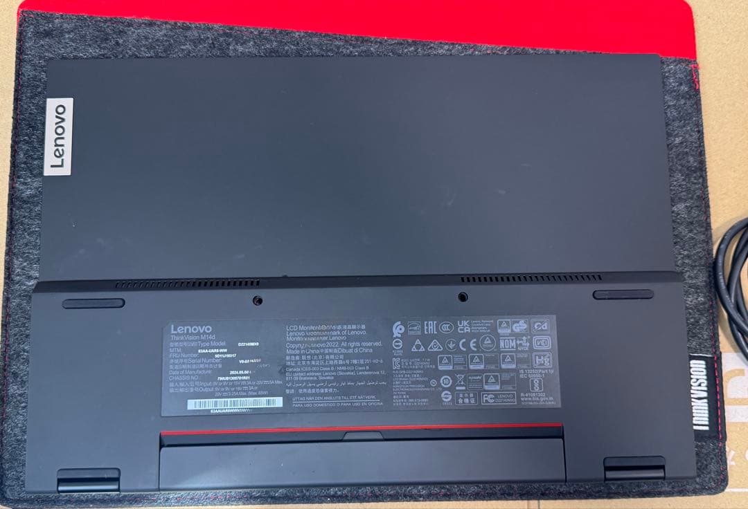 ディスプレイ・モニター本体 Lenovo Thinkvision M14d #2