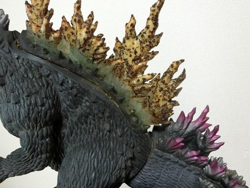 ゴジラ フィギュア 苔 溶岩プレート 台座 横49×高さ39cm 制作品