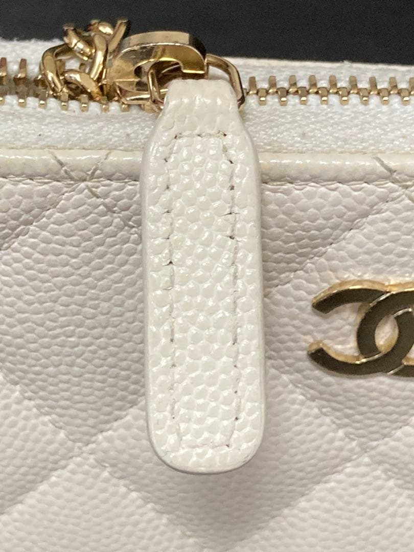 CHANEL シャネル　キャビア ケース キーリング　31番台